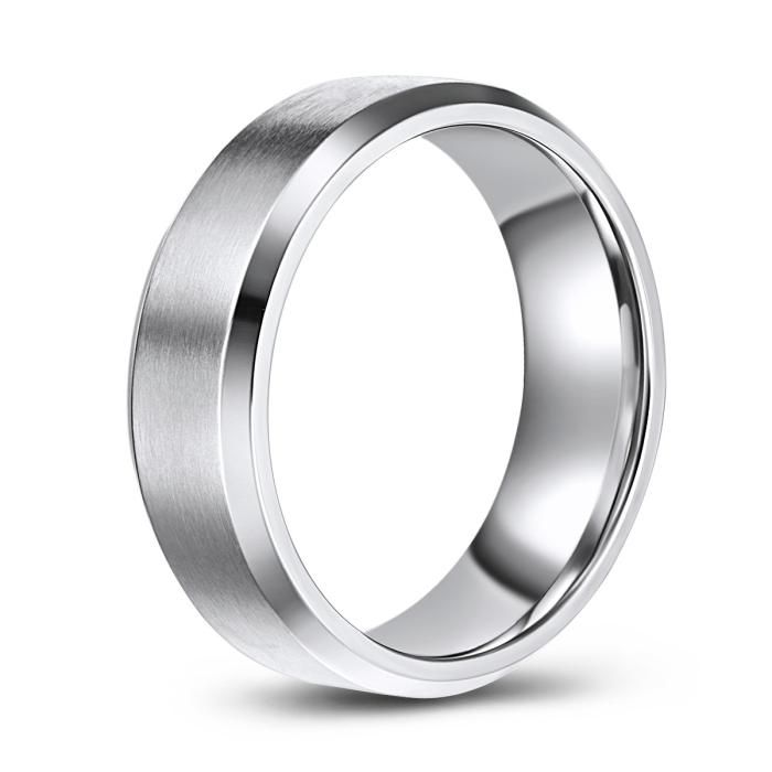 Beveled Edge Titanium Ring