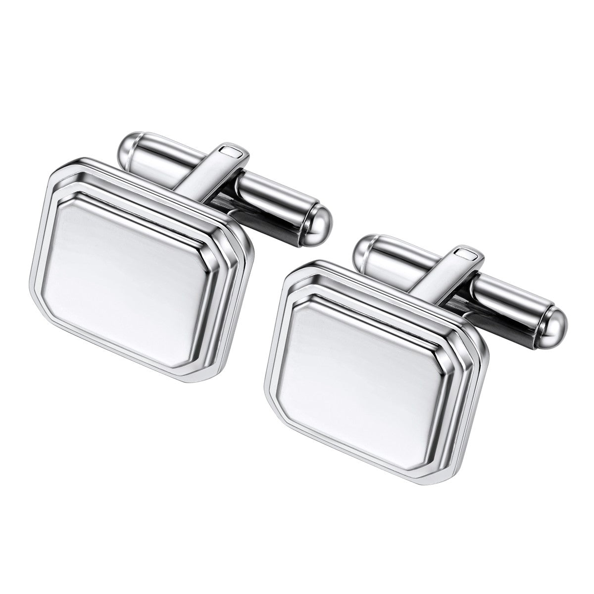 Rectangle Stainless Steel Cufflinks