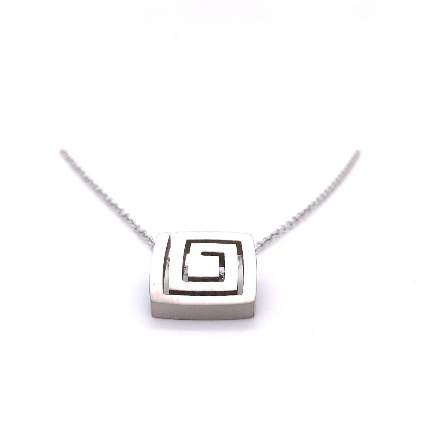 Hypnotizing Square Titanium Pendant