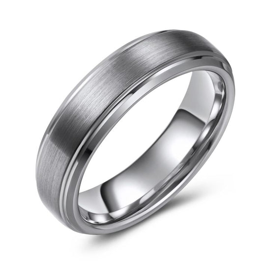 Brushed Tungsten Ring - 6mm