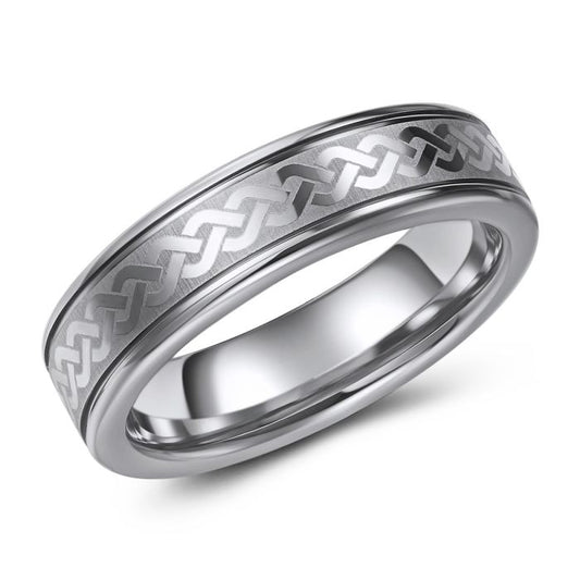 Tungsten Braid Design Ring