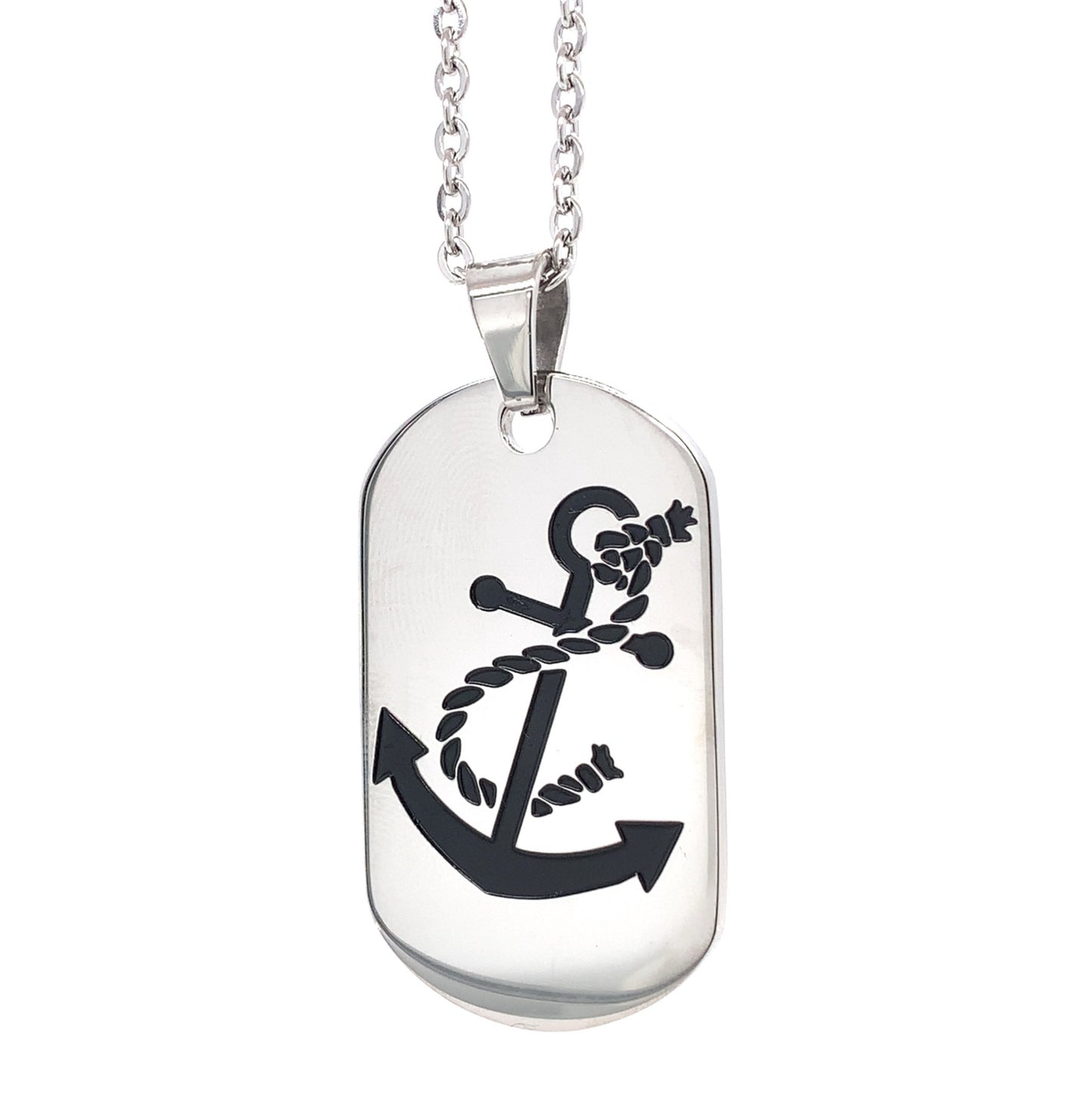 Anchor Symbol Steel Pendant