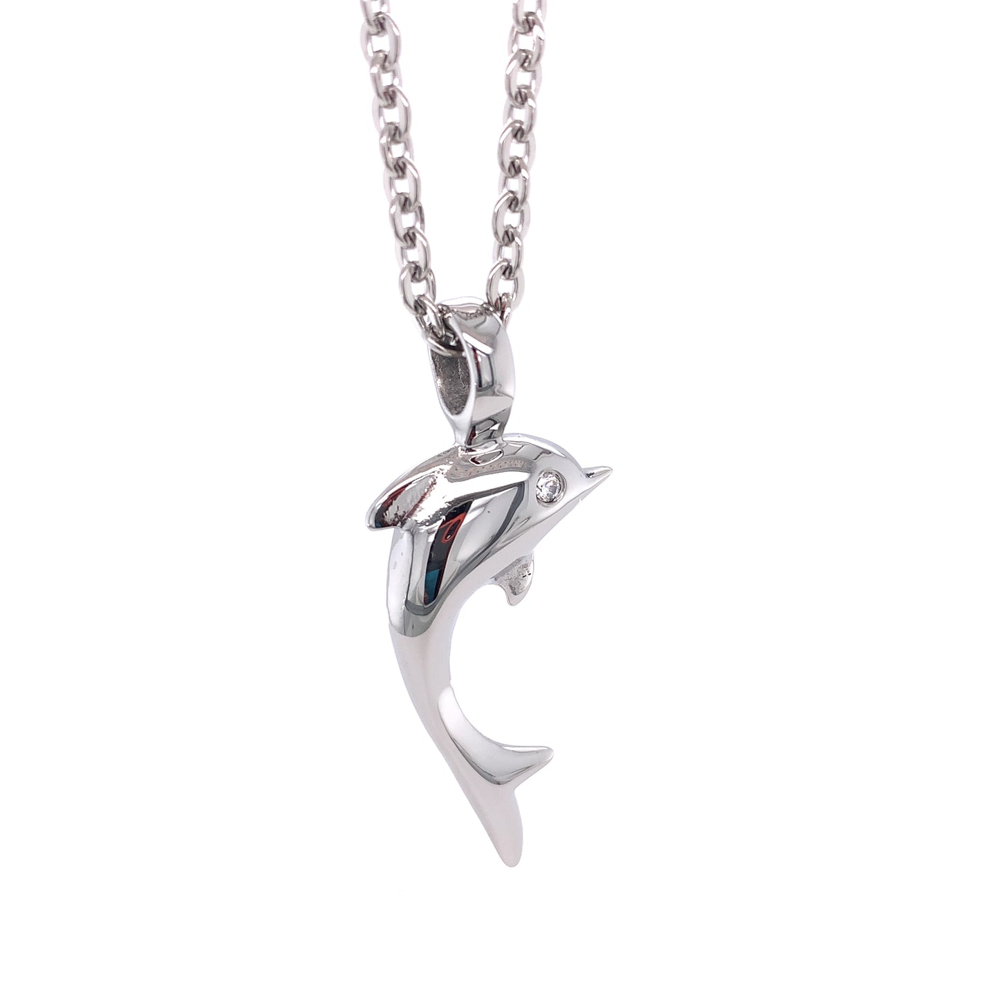 Stainless Steel Dolphin Charm