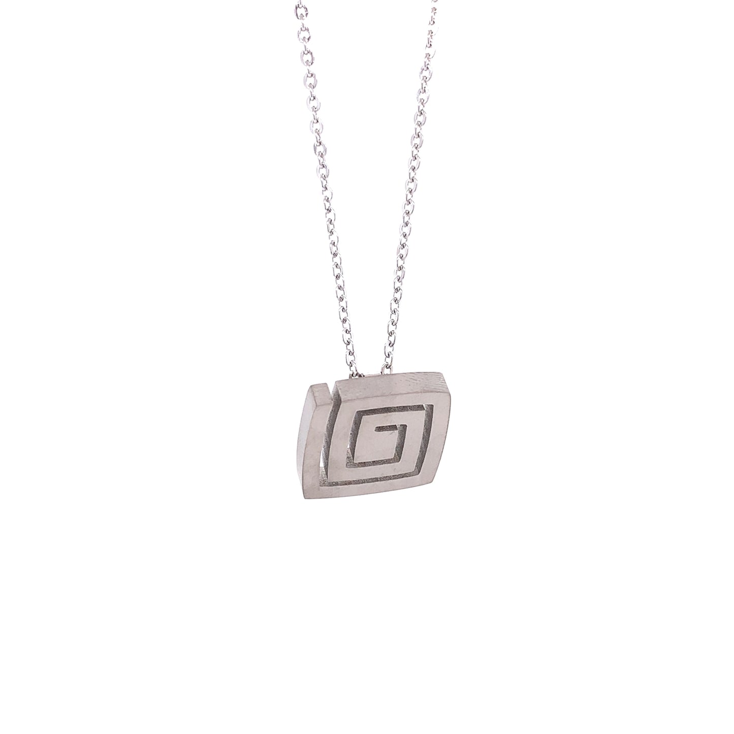 Hypnotizing Square Titanium Pendant