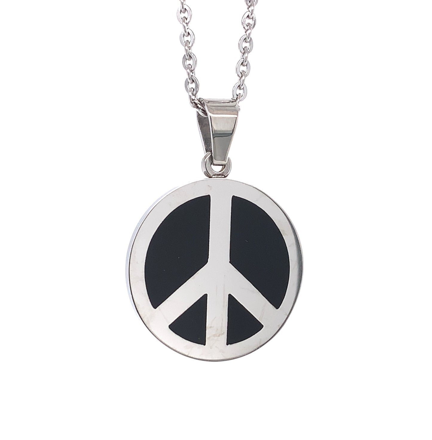 Peace Symbol Steel Charm