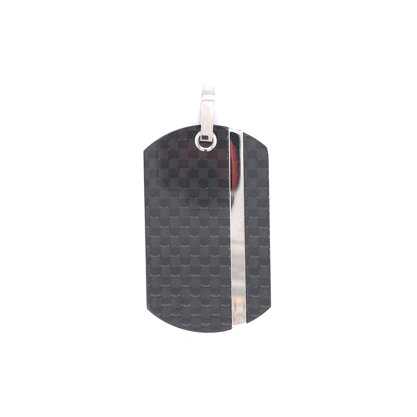 Vertical Stripe Carbon Fiber Pendant