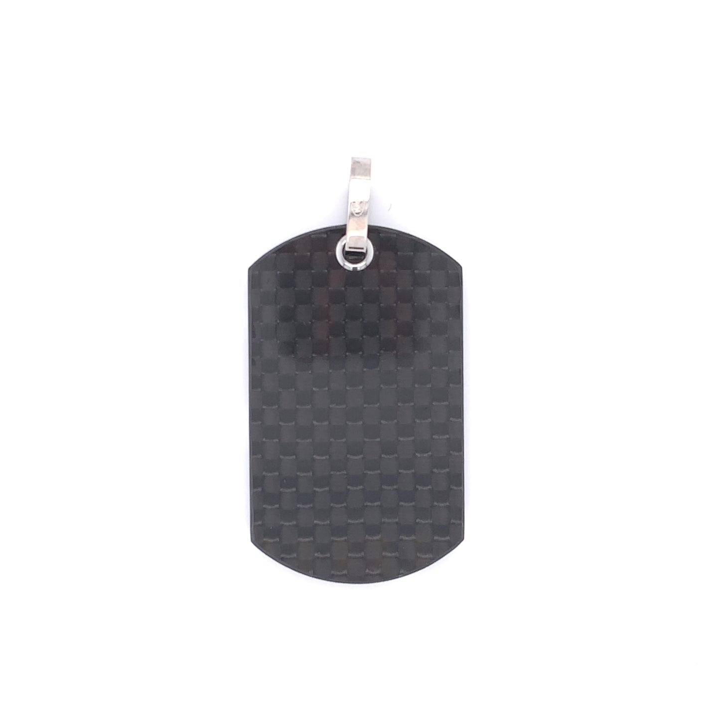 Carbon Fiber Diagonal Plate Pendant