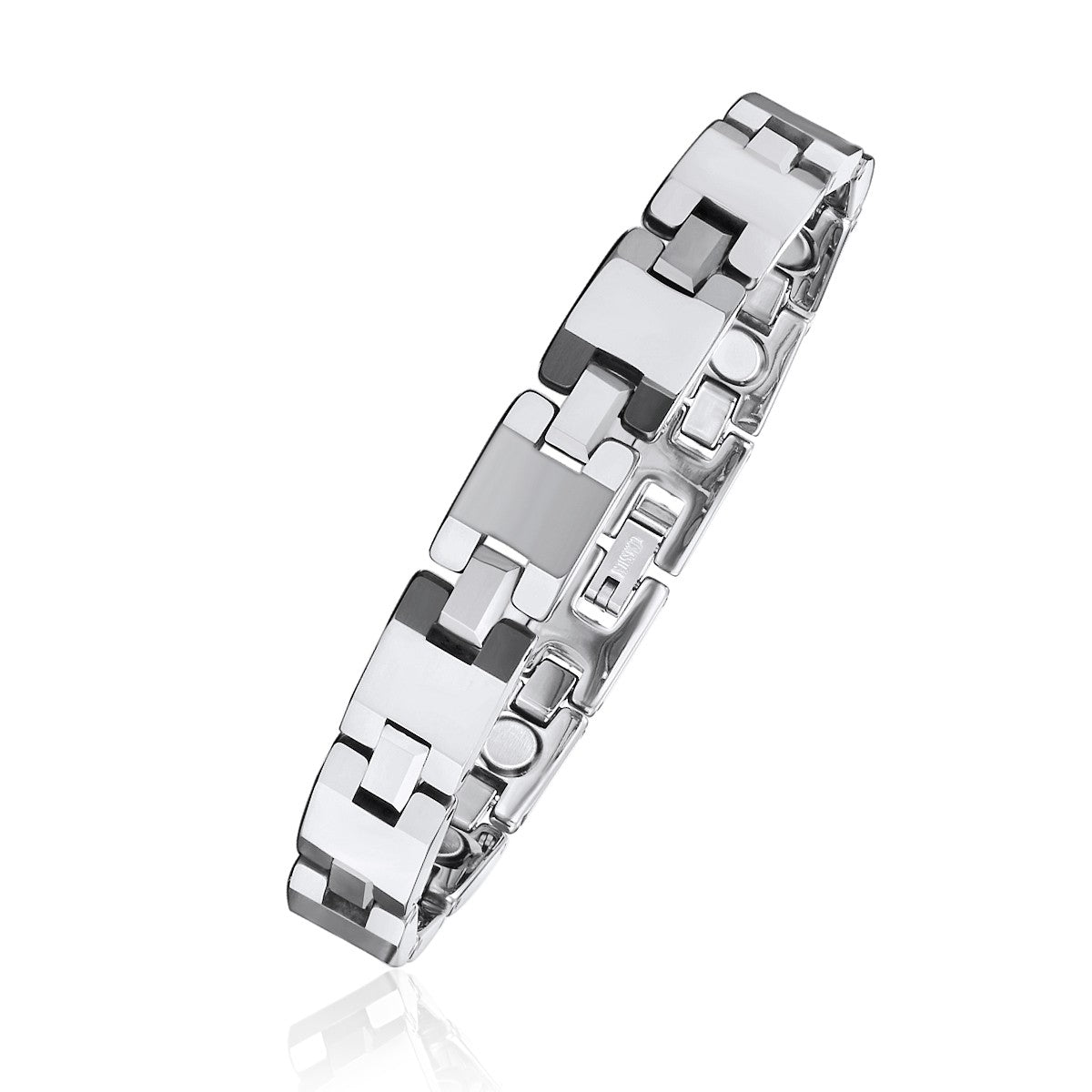 Puzzle Piece Link Tungsten Magnetic Therapy Bracelet