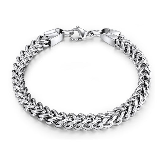 Stylish Franco Style Steel Bracelet