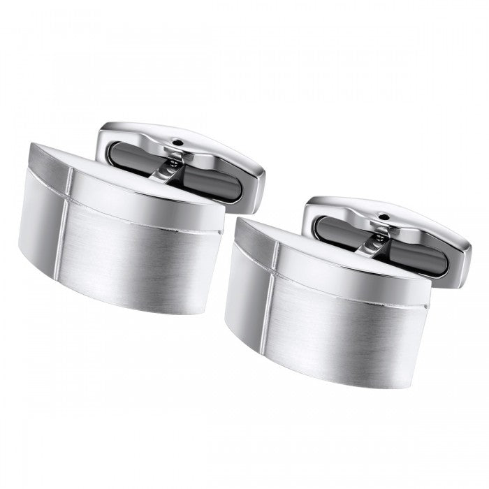 Geometric Dome Stainless Steel Cufflinks