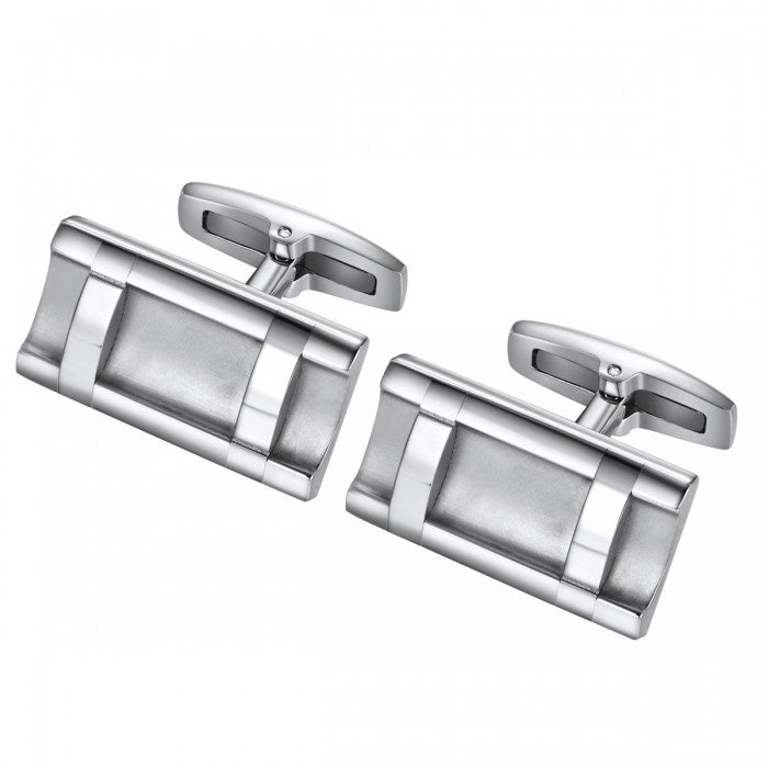 Ladder Style Stainless Steel Cufflinks