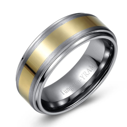 Two Tone Tungsten Ring