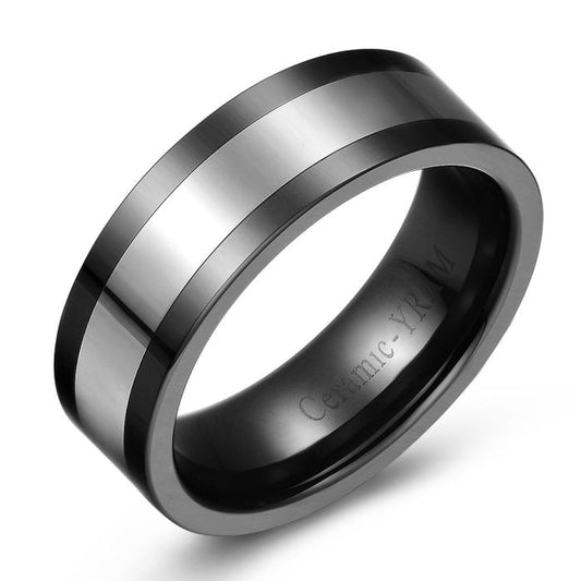 Tungsten Ring with Ceramic Edge