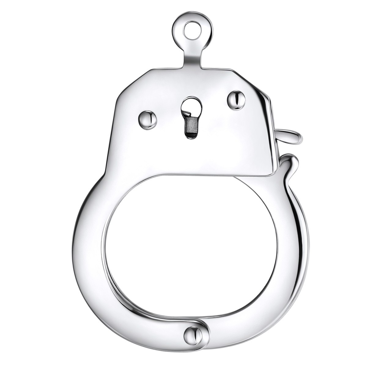 Latching Stainless Steel Handcuff Pendant