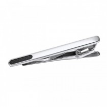 Black carbon Fiber and Stainless Steel High Polished Tie Bar