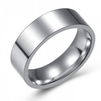 SIMPLE AND ELEGANT STAINLESS WEDDING OR FASHION BAND - 7MM