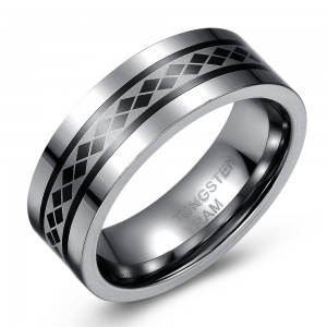 Tungsten Spinning Ring – Wedding or Fashion - Flat Edge